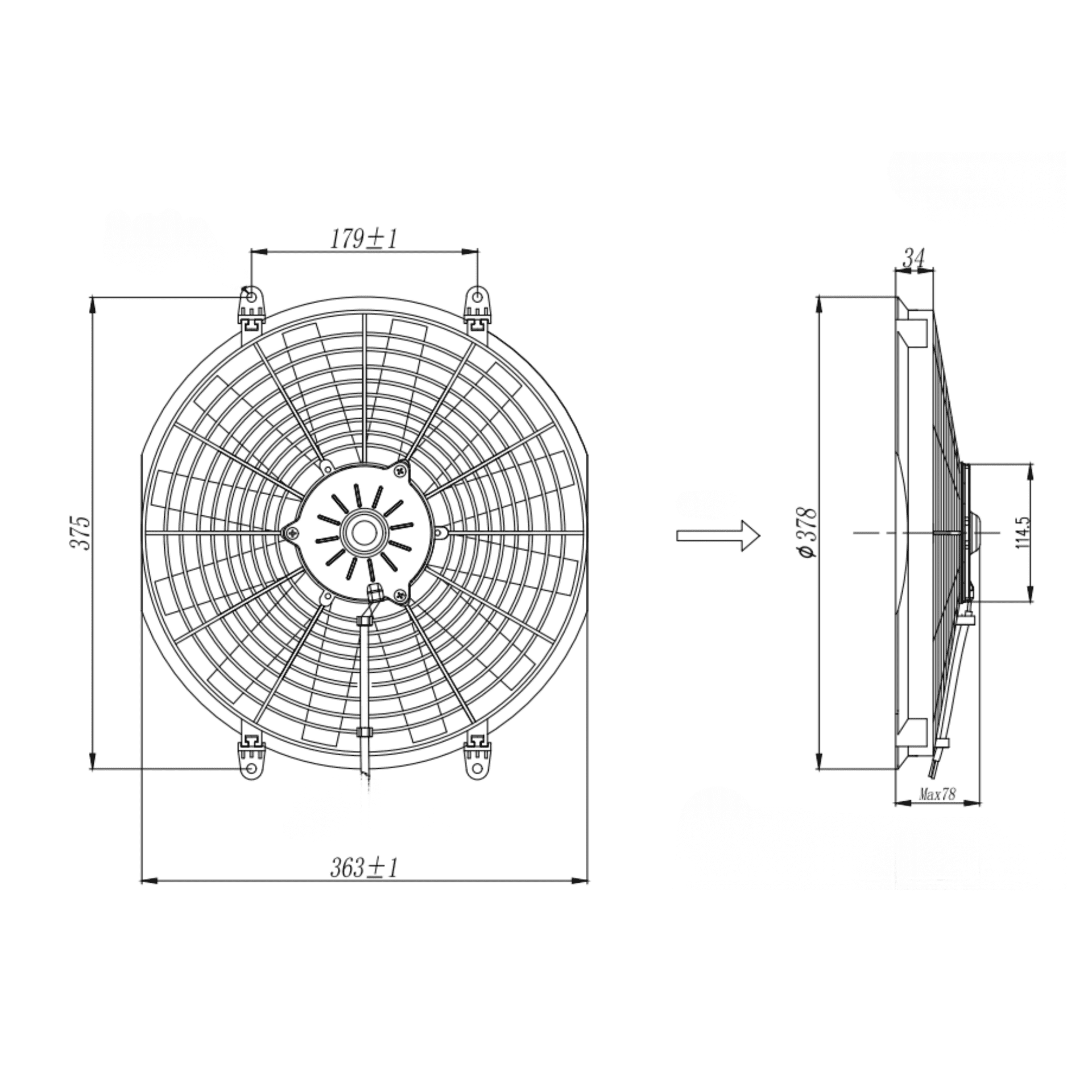 Electroventiladores Nissan Patrol Y61 para substituir embrague viscoso - 2
