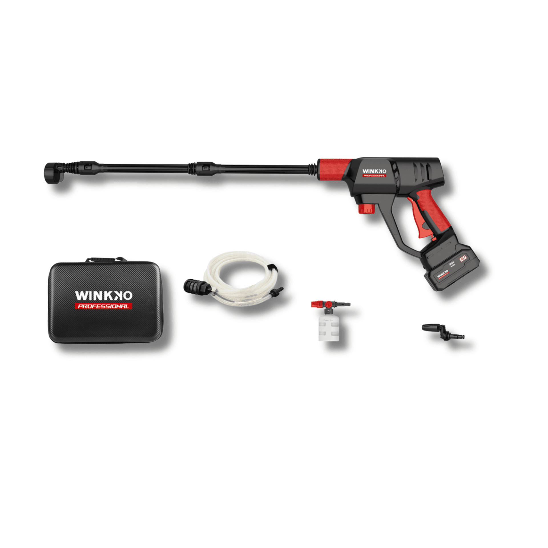 Pistola Lavadora a Presión Inalámbrica 20V Brushless con 2 Baterías 4.0Ah LCD - 3