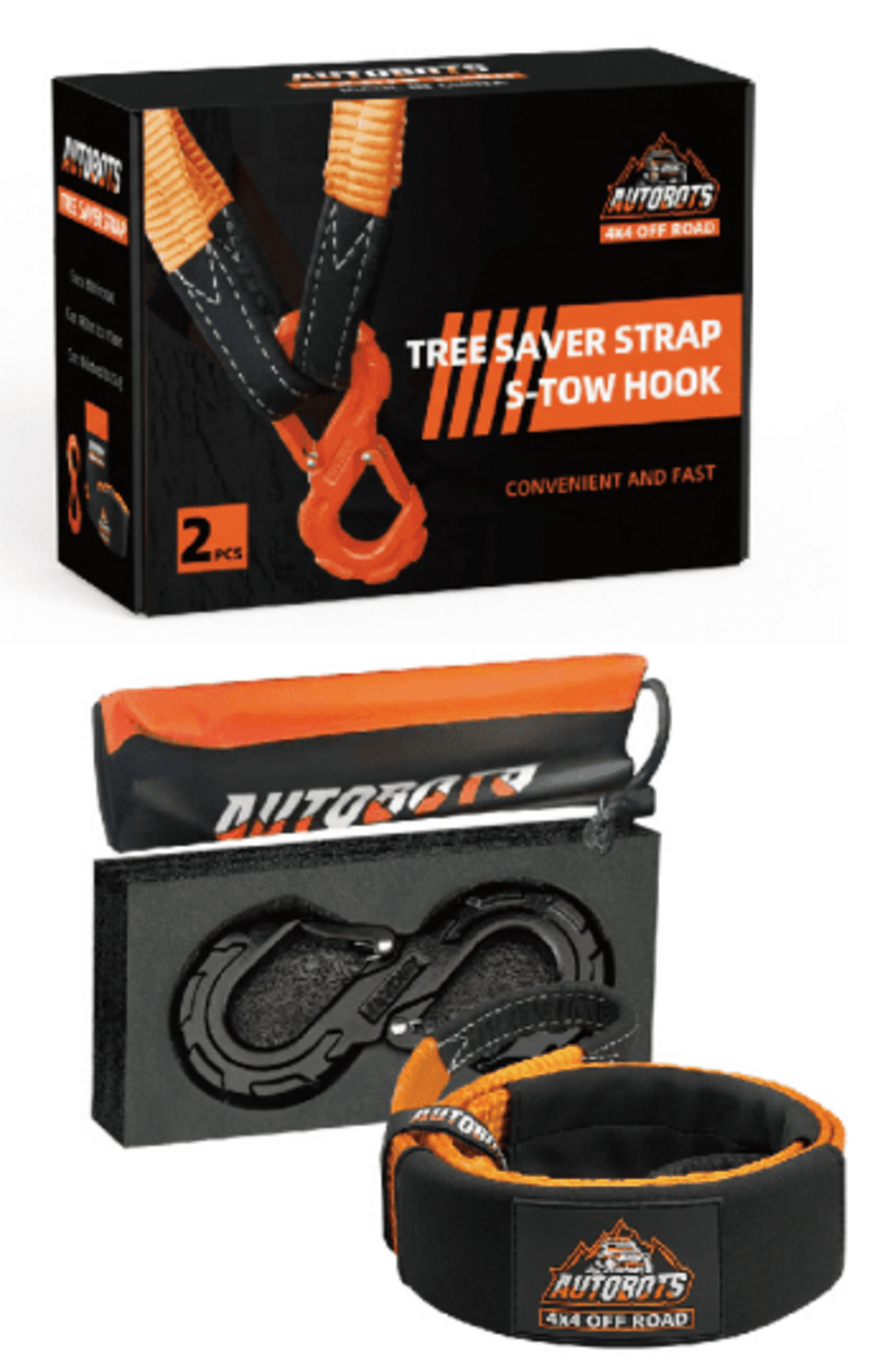 Kit eslinga + grillete en S + bolsa, 12000Lb 2.5 metros x 3" - 10