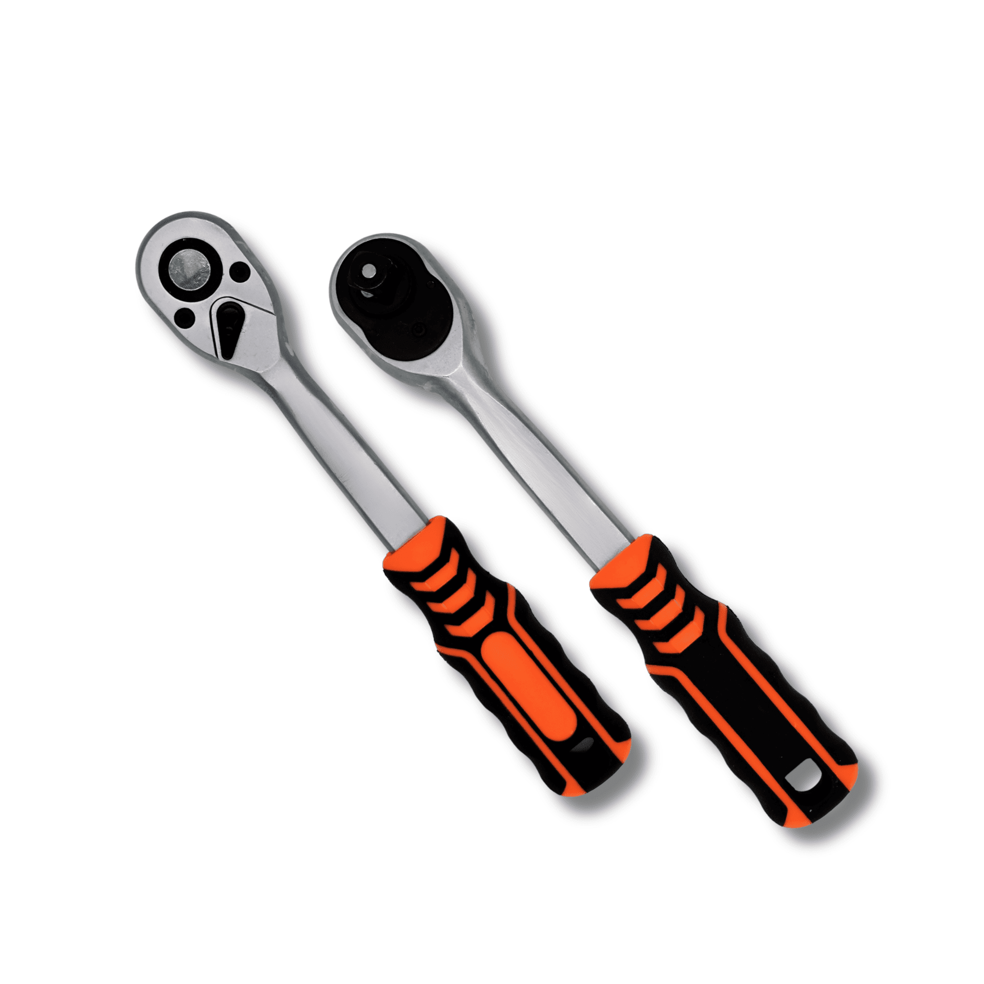 Llave Carraca Trinquete 1/4 3/8 1/2 Reversible 72 Dientes con Mango de Goma - 1