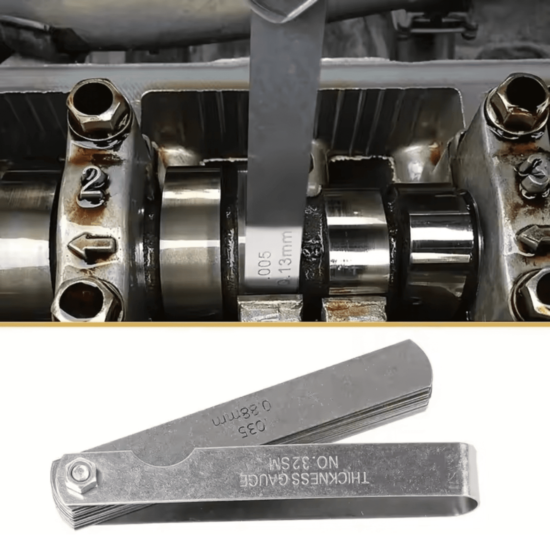 Peine de Galgas de Espesor – 32 Hojas en Acero Inoxidable (0,04 a 0,88 mm) - 3