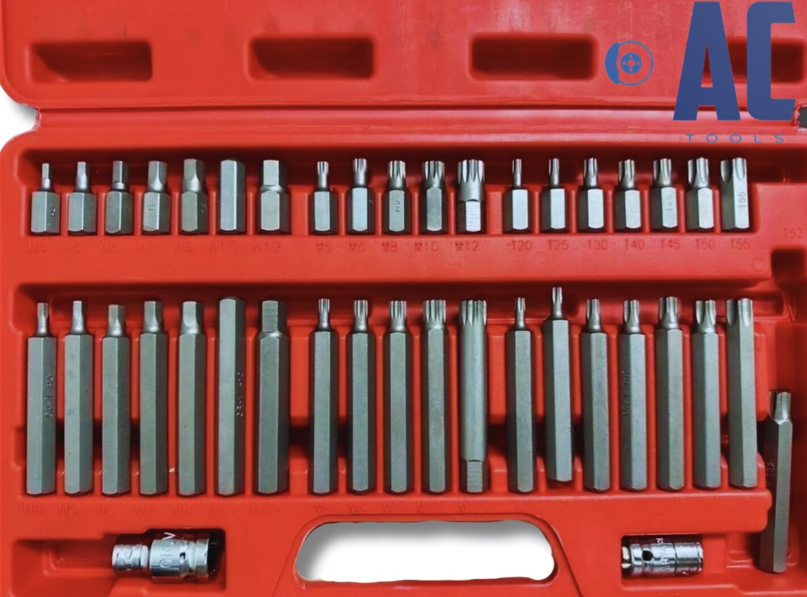 Kit variado de puntas allen torx y xzn 41 piezas con adaptadores de carraca - 2