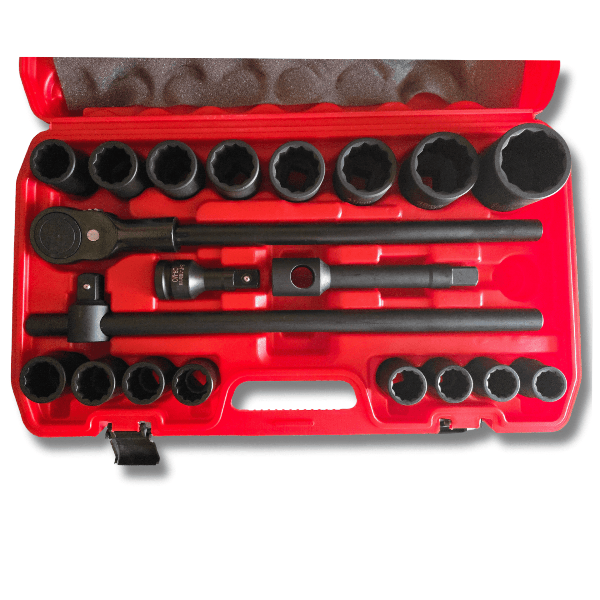 Maletín herramientas 3/4" 21-50mm, 21 piezas – Vasos cromo molibdeno reforzado - 2