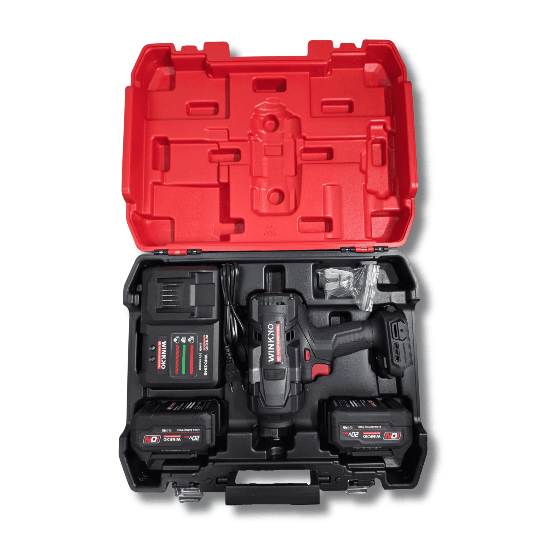 Pistola de Impacto Profesional 1/2” 20V 4.0Ah Brushless 1700Nm con 2 Baterías - 2