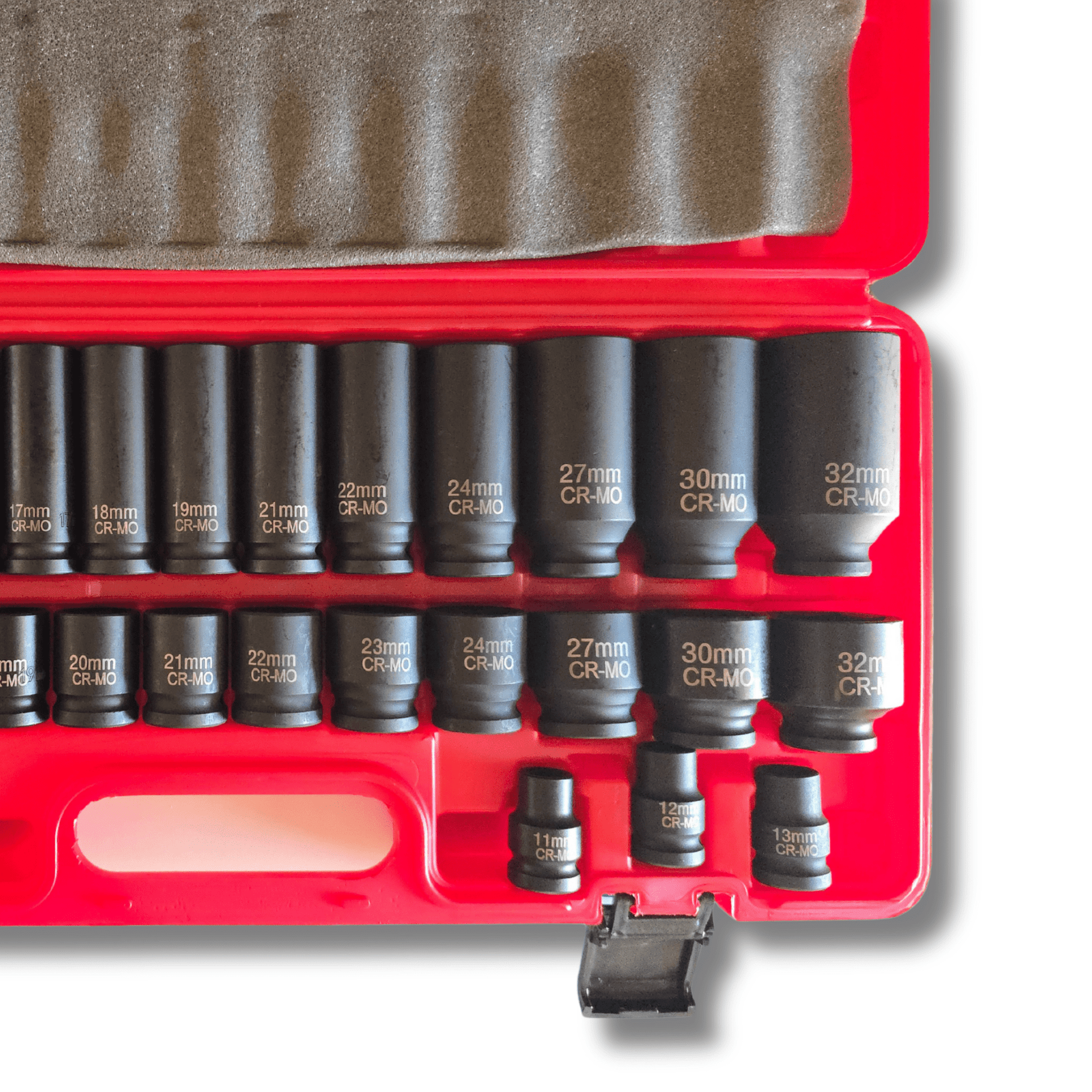 Maletín vasos 1/2" (8-32mm) 35 piezas – Cortos y largos Cr-Mo impacto - 3