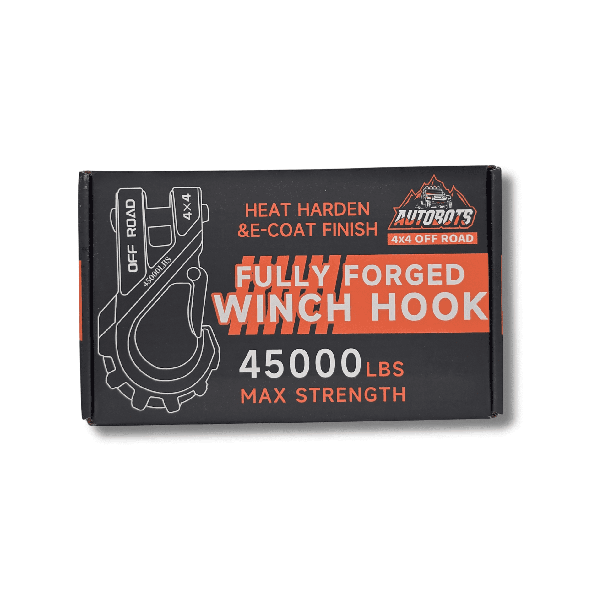 Gancho forjado extremo para winch 45000 lbs (20T) reforzado - 3