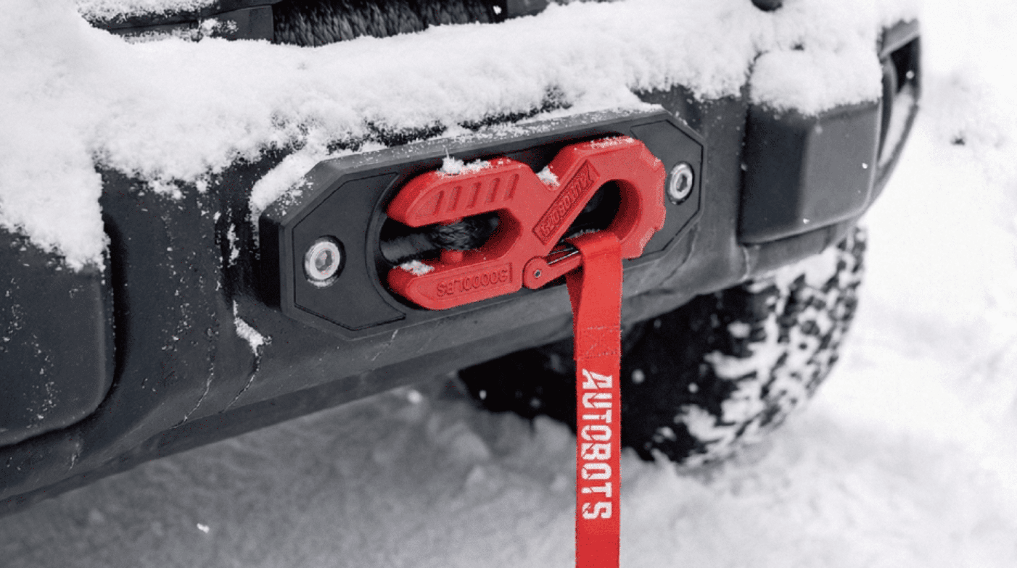 Kit Gancho de Winch Forjado + Guía + Cinta + Tornillería 30000 lbs - 6