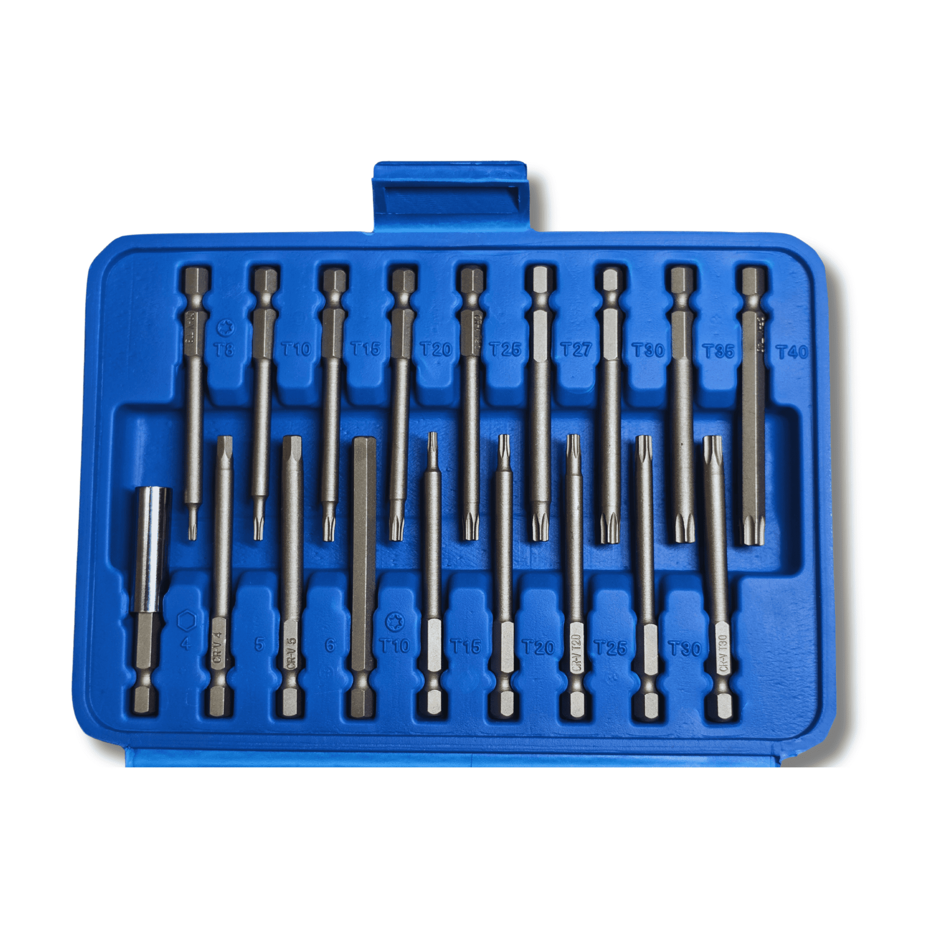 Juego de Puntas Largas 1/4” 50 Piezas Acero CRV Atornillador Eléctrico o Manual - 2