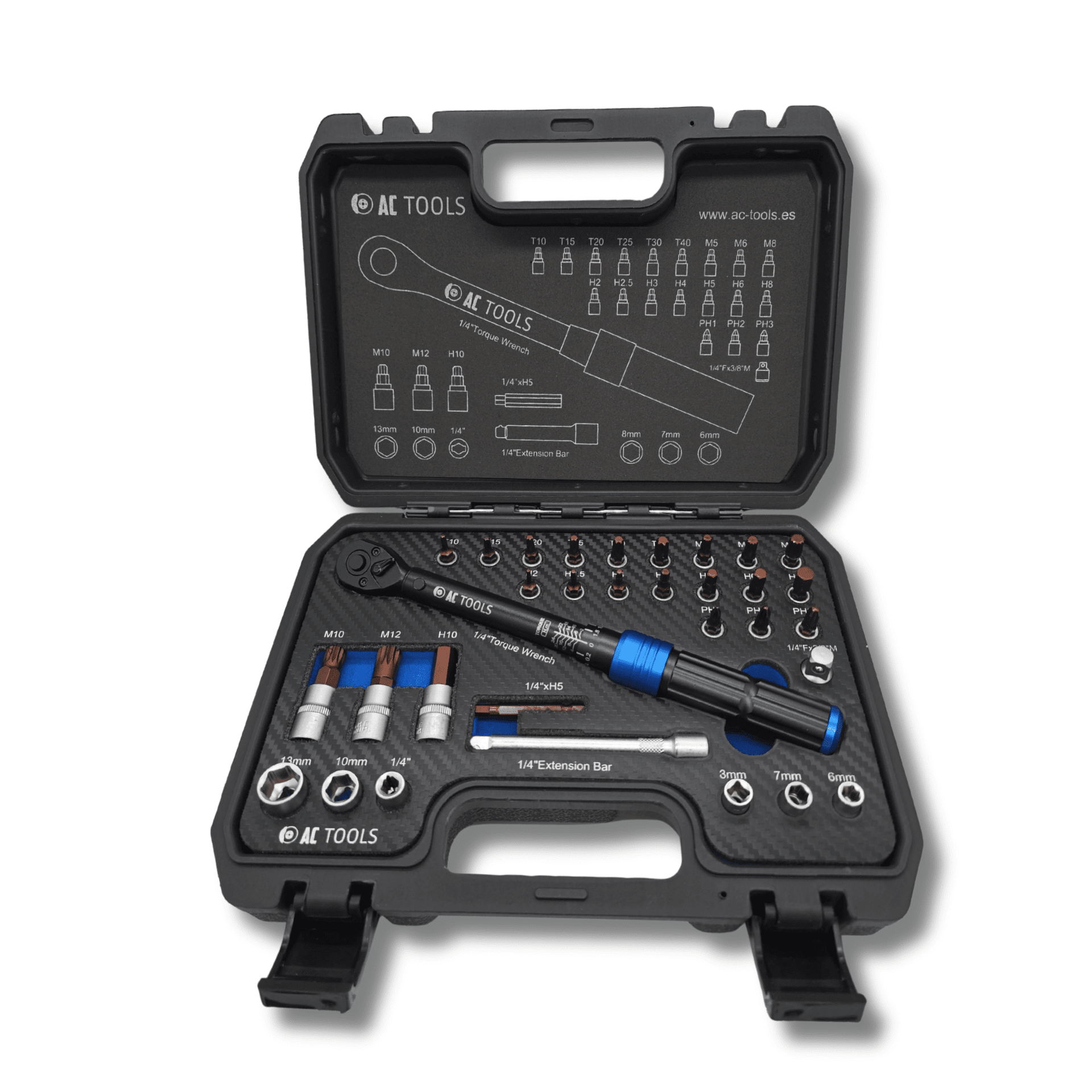 Llave Dinamométrica 1/4" 2-24 Nm para Bicicletas, Motocicletas y Vehículos. - 3