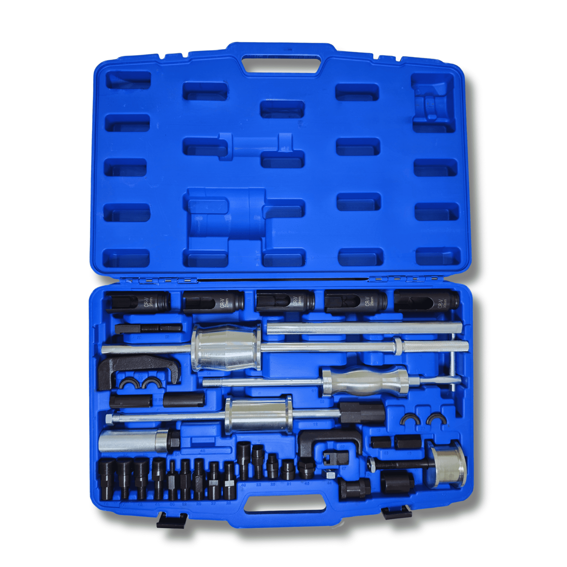 Extractor de Inyectores Diésel Universal 45 Piezas Profesional + Mazas Martillo - 1
